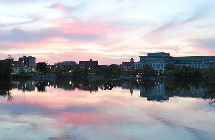Waterfront view of Barrie, Ontario